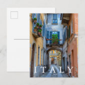 Narrow city street, Italy Briefkaart (Voorkant / Achterkant)