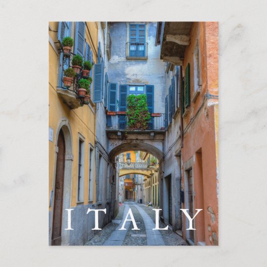 Narrow city street, Italy Briefkaart (Voorkant)