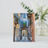 Narrow city street, Italy Briefkaart (Staand voorkant)