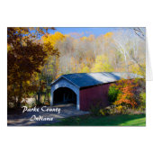Narrow Covered Bridge Parke County, Indiana (Voorkant Horizontaal)