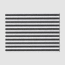 Narrow Deepest Black and White Striped Pattern Tissuepapier