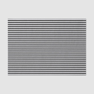 Narrow Deepest Black and White Striped Pattern Tissuepapier