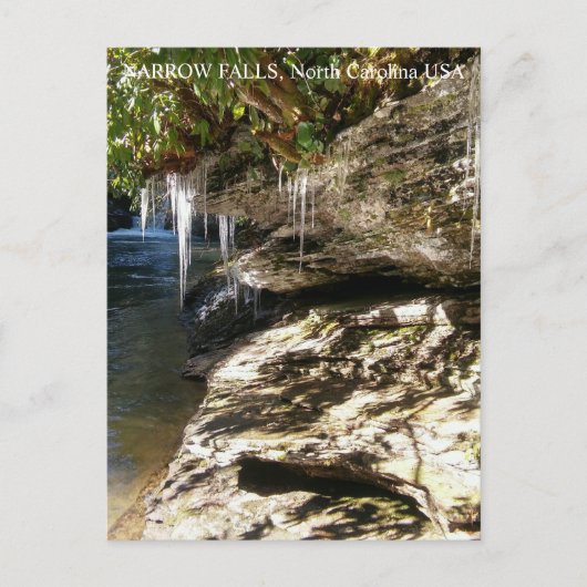 Narrow Falls, NC Ansichtkaart Briefkaart (Voorkant)