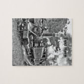 Narrow Gage Steam Train Black en White Legpuzzel (Horizontaal)