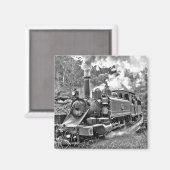 Narrow Gage Steam Train Puffing Engine Magneet (Voorkant / Achterkant)