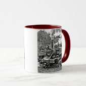 Narrow Gage Steam Train Puffing Engine Mok (Voorkant rechts)