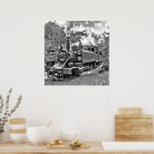 Narrow Gage Steam Train Puffing Engine Poster (Keuken)