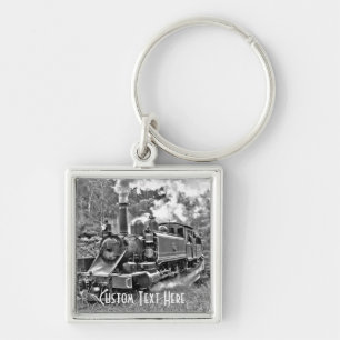 Narrow Gage Steam Train Puffing Engine Sleutelhanger