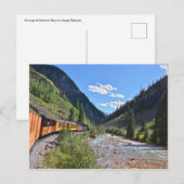 Narrow Gage Train die terugkeert naar Durango, Col Briefkaart (Voorkant / Achterkant)