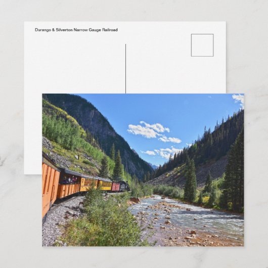 Narrow Gage Train die terugkeert naar Durango, Col Briefkaart (Voorkant / Achterkant)