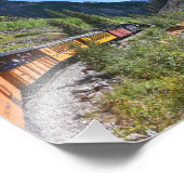 Narrow Gage Train die terugkeert naar Durango Foto Afdruk (Hoek)