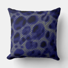 Narrow grijze strepen en vreemde blauwe cirkels kussen