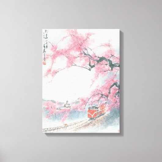 Narrow-railed Train van Mt. Ali Canvas Afdruk (Voorkant)