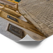 Narrow street in Ciutadella - Menorca, Spanje Poster (Hoek)