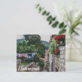 Narrow street in Dubrovnik Briefkaart (Staand voorkant)