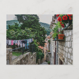 Narrow street in Dubrovnik Briefkaart