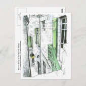 Narrow Street in Mont St. Michel Briefkaart (Voorkant / Achterkant)