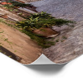 Narrow street in Valldemossa village - Mallorca Poster (Hoek)