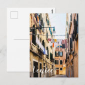 Narrow street in Venice Briefkaart (Voorkant / Achterkant)
