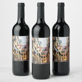 Narrow street in Venice Wijn Etiket (Flessen)