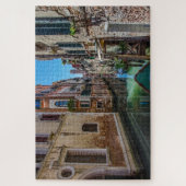 Narrow street met canal in Venice Jigzaag Puzzle Legpuzzel (Verticaal)