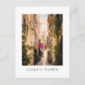 Narrow streets of old Corfu Town Briefkaart (Voorkant)