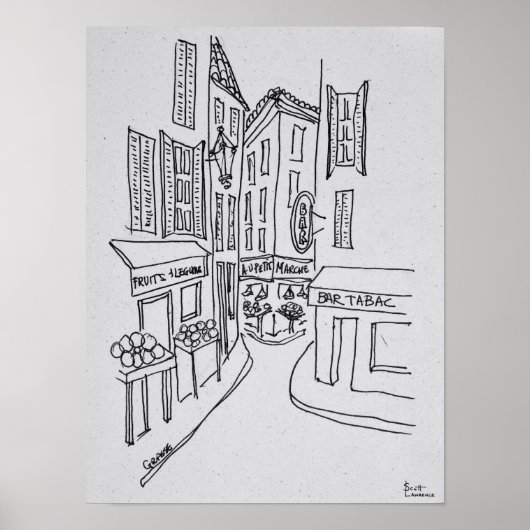 Narrow Streets of Old Nice | Nice, Frankrijk Poster (Voorkant)