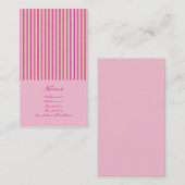 Narrow Stripes No. 0004 Visitekaartje (Voorkant / Achterkant)