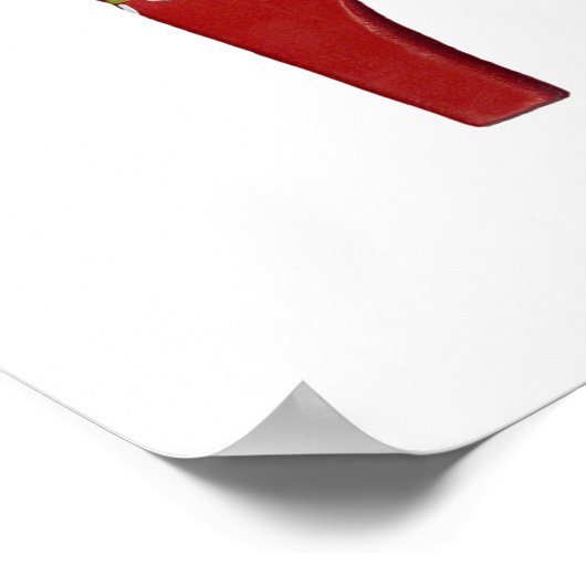 Narrow wall dala paarden poster (Hoek)