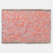 Narrow-zalm en perzikmozaïekeffect deken (Voorkant)