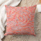 Narrow-zalm en perzikmozaïekeffect kussen (Deken)