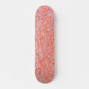 Narrow-zalm en perzikmozaïekeffect persoonlijk skateboard