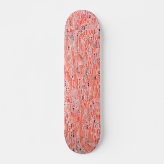 Narrow-zalm en perzikmozaïekeffect persoonlijk skateboard (Voorkant)