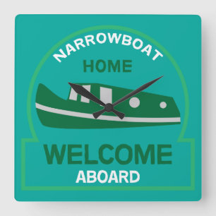 Narrowboat - Accessoires - Kabeljauw Vierkante Klok