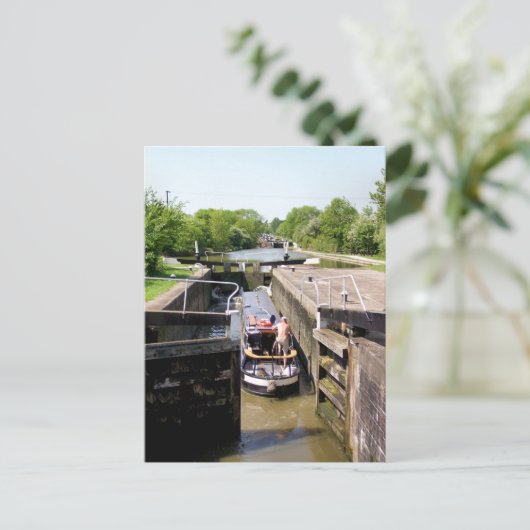 NARROWBOAT BRIEFKAART (Staand voorkant)