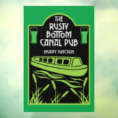 Narrowboat Canal Pubs Raamsticker (Vel 3)