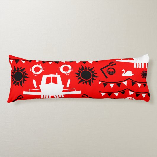 Narrowboat Decor en geschenken Lichaamskussen (Voorkant)
