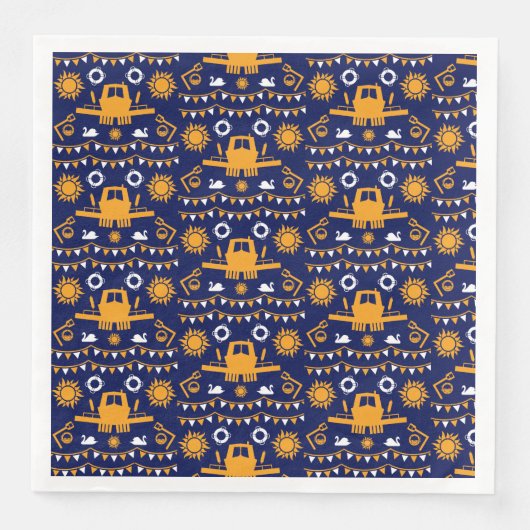 Narrowboat Decor en geschenken Servet (Voorkant)