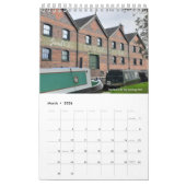 Narrowboat en kanaal thema 2024 kalender (Mar 2026)