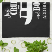 Narrowboat Funny Drinking Quote Galley Theedoek (Gevouwen)