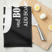 Narrowboat Funny Drinking Quote Galley Theedoek (Quarter Fold)