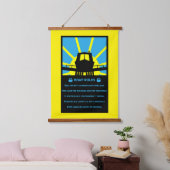 Narrowboat Funny Rules Hangend Wandkleed (Slaapkamer)