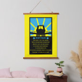 Narrowboat Funny Rules Hangend Wandkleed (Slaapkamer)