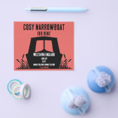 Narrowboat kanaalboot te huur flyer (Enkel)