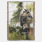 NARROWBOAT OP DE KANAAL-Drijgstrook Deken (Voorkant Verticaal)