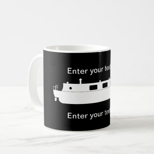 Narrowboat (Wit) Koffiemok (Voorkant links)