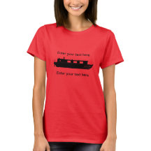 Narrowboat (zwart) T-shirt