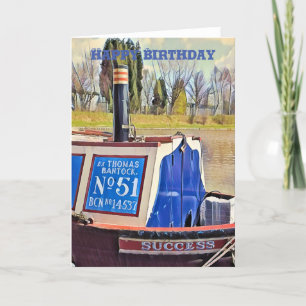 NARROWBOATS BIRTHDAY KAART