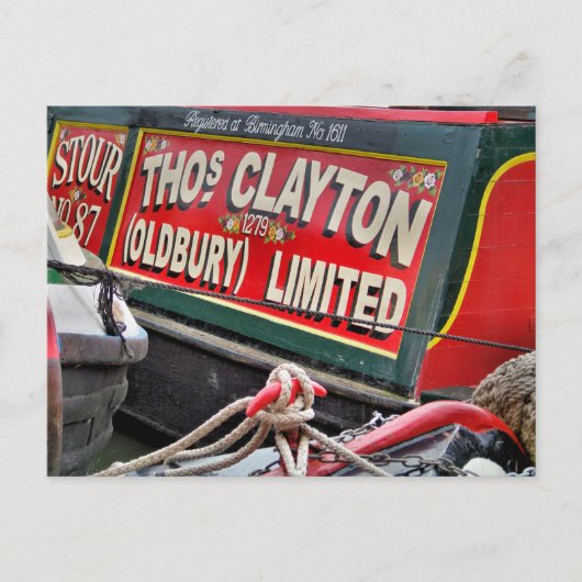 NARROWBOATS BRIEFKAART (Voorkant)