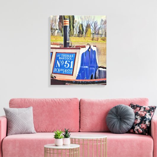 NARROWBOATS CANVAS AFDRUK (Insitu (Woonkamer))